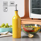 Sweejar Large Ceramic Olive Oil Dispenser Bottle, Opaque Oil Cruet Protects to - Image 2