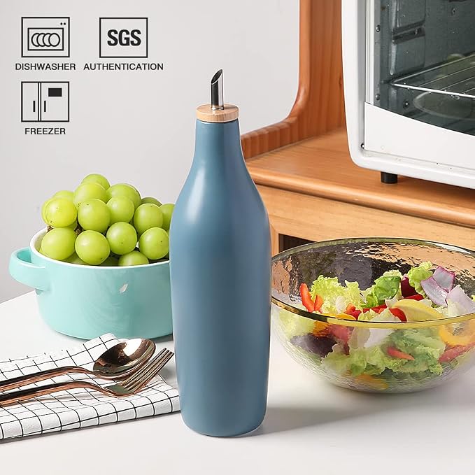 Sweejar Matte Ceramic Olive Oil Dispenser Bottle - Image 2