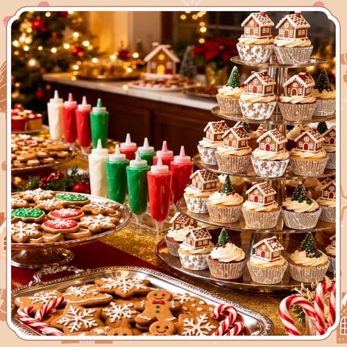 Yungyan 400 Pcs Gingerbread Cupcake Liners, Christmas Baking Supply, Classic - Image 4
