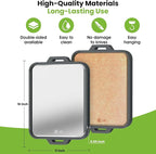 Titanium Cutting Board for Kitchen, Double Sided Pure Titanium and Wood Fiber - Image 8
