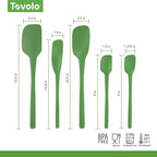 Tovolo Flex Core 5 Piece Silicone Spatula Set Heat Resistant All Silicone - Image 6
