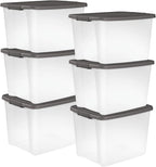 Sterilite 6-Pack ShelfTote, 50 Quart, and Office by Sterilite