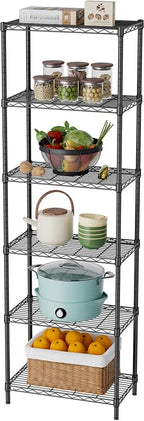 SINGAYE 6 Tier Adjustable Storage Shelf Wire Shelving Unit Metal Shelves - Image 9