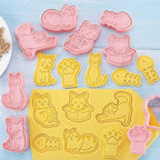 8 Pcs Cookie Cutters Set 3D Holiday Cookie Cutters - Image 2