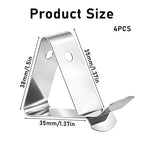 4Pcs Stainless Steel Thermometer Probe Clips, Ambient Thermometer Probe Holders - Image 2