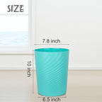 UUJOLY Plastic Small Trash Can Wastebasket, Garbage Container Basket - Image 6