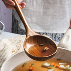 2 Pcs Wooden Spoon Ladle for Cooking Spoons Best Non Toxic Kitchen Tools -14 - Image 3