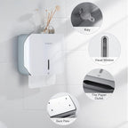Paper Towel Dispenser Wall Mount: No Drill Adhesive Z-fold Multifold Paper - Image 6