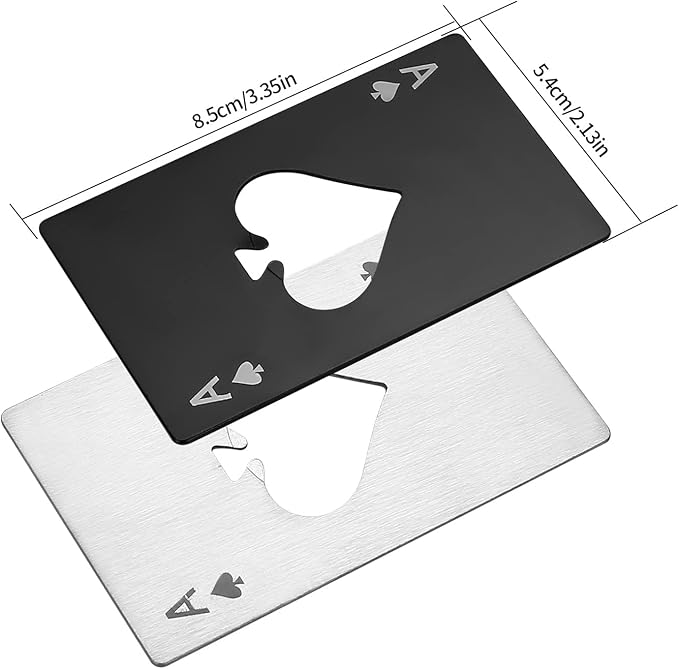 HexinYigjly10Pcs Ace of Spades Bottle Openers, Poker Card Bottle Openers - Image 2