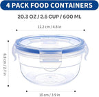 KIGI 4 PACK 20oz Plastic Round Bowls - Image 4