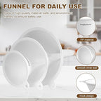Plastic Kitchen Funnel Set of 3, Round Kitchen Funnels - Image 3