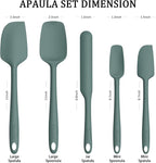 Coukre Silicone Spatula Set of 5, High Temperature Resistant, Food Grade - Image 2