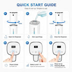 Automatic Liquid Soap Dispenser, 9 Adjustable Levels, 380ml/12.8oz, Touchless - Image 9
