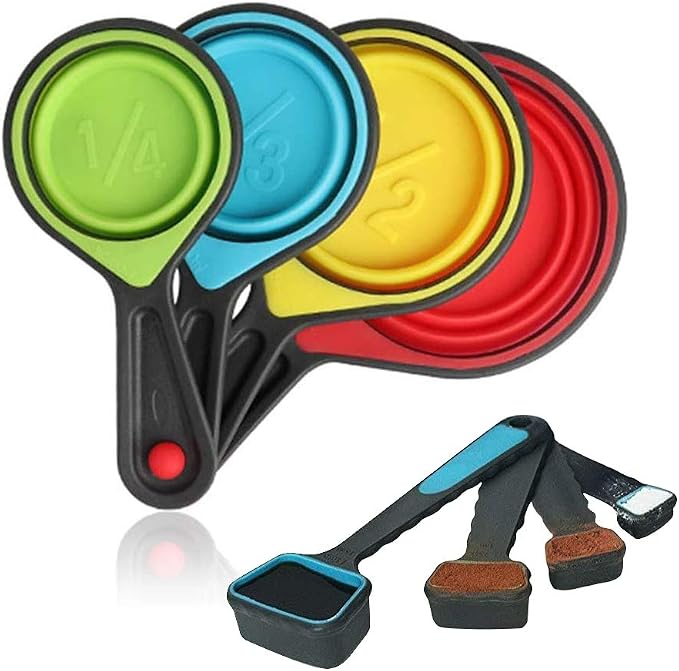 Collapsible Measuring Cups and Spoons by YAPROMO