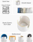Zoeeker Sponge Holder for Kitchen Sink, Ceramic Dish Sponge Drying Caddy - Image 2