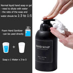 rejomiik 2 Pack Foaming Thick Glass Foam Hand Soap Dispenser - Image 3