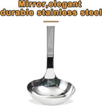 FJNATINH Stainless Steel Wok Spatula and Ladle Tool, Mirror Polished Cooking - Image 8