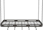 33” Pots and Pans Hanging Rack, Heavy-duty Metal Square Kitchen Ceiling Pot Rack - Image 8
