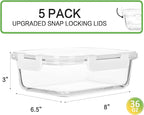 Glass Meal Prep Containers - Image 2