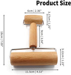 Wooden Rolling Pin, Ergonomic Non-Stick Pizza Baker Dough Pastry Roller - Image 5