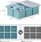 Large Ice Cube Tray for Whiskey 3 Pack, HANCELANT Big Silicone Square Ice Cube - Image 4