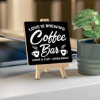 Coffee Signs, Coffee Bar Wood Sign - Image 4