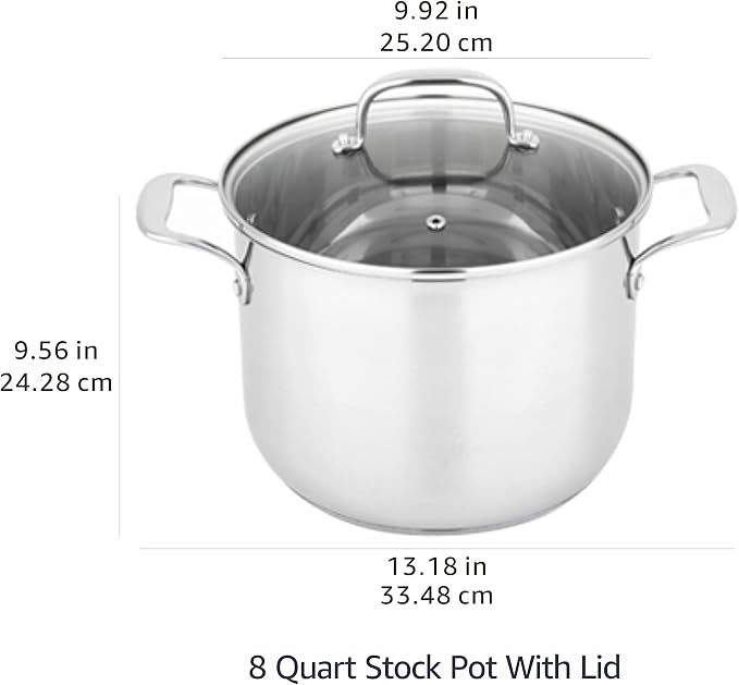 Amazon Basics Stainless Steel Induction Compatible Stock Pot - Image 4