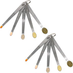 2Pack Mini Measuring Spoons Set, Heavy Duty Stainless Steel Teaspoon by BERYLER