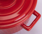 WHJY Red Colorful Ceramic Casserole Dish - Image 3