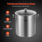 VEVOR Stainless Steel Stockpot, 24 Quart Cooking Pots, Cookware Sauce Pot - Image 3