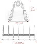 JAQ Plate Rack for Cabinet, 10.5" Vertical Dish Organizer for Plates, Pot Lids - Image 6