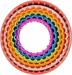 Handy Housewares 6pc Scalloped Biscuit/Cookie Dough Cutter Set, Round & Flower - Image 5