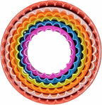 Handy Housewares 6pc Scalloped Biscuit/Cookie Dough Cutter Set, Round & Flower - Image 6