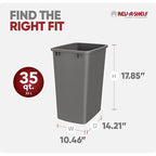Rev-A-Shelf Polymer Replacement 35 Quart Trash Bin Recycle Waste Garbage - Image 3