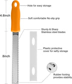 Lemon Zester, Stainless Steel Kitchen Cheese Grater, Plastic Cover Ergonomic - Image 5