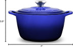 ROSSALLINI Signature Enameled Cast Iron Dutch Oven, Non-Stick Serving Pot - Image 10