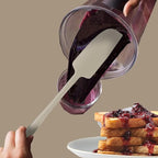 2-Pack Vovoly Silicone Jar Spatulas, Small Seamless Design Rubber Scraper - Image 7