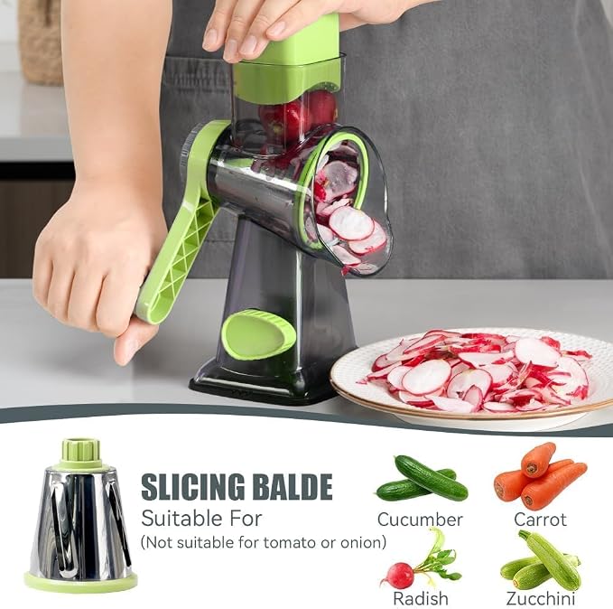 KEOUKE Rotary Cheese Grater Pro 6 in 1 - Image 5