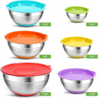 Mixing Bowls with Lids Set, Meal Storage - Image 7
