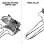 2 Pieces Stainless Steel Pastry Rolling Cutter Circle Dough Blade Roller - Image 4