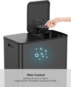Lovewind Dual Trash and Recycling Bins - Image 8