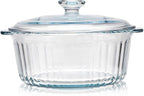 Round Glass Casserole Baking Dish by Unknown