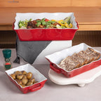 Sweejar Casserole Dishes for Oven, Ceramic Bakeware Set of 3, Rectangular - Image 3