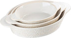 Dafuceramic Casserole Dishes for Oven Sets of 3, Ceramic Oval Baking Dish by Dafuceramic