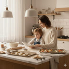 4 Pieces Bakeware Set | 3 Baking Pans & 1 Recipe Notebook Combo | Nonstick - Image 4