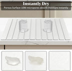 Large Stone Dish Drying Mats for Kitchen Counter, Quick Drying Collapsible Dish - Image 2