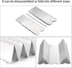 Camp Stove Windscreen, Ohuhu Camping Stove Windscreen 8/10/12 Plates Aluminum - Image 5