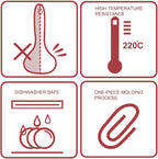 uxcell Silicone Soup Ladle Spoon 8.5 Inch Heat Resistant to 450°F One Piece - Image 3