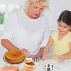 5 Pieces Biscuit Cookie Cutters Set, Stainless Steel Circle Round Cookie - Image 5