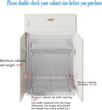 DINDON 2 Tier Pull Out Cabinet Organizer Heavy-Duty Metal Sliding Drawer Shelf - Image 4
